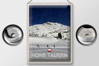 Blechschild Reise 30x40cm Hohe Tauern Skitour Wanderung Schnee