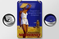 Blechschild Spruch 12x18cm Urlaub Nordseebad Norderney