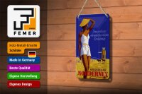 Blechschild Spruch 12x18cm Urlaub Nordseebad Norderney