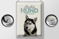 Blechschild Tiere 30x40cm Seelen Hund mein Husky Schild