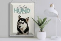 Blechschild Tiere 30x40cm Seelen Hund mein Husky Schild