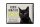 Blechschild Spruch 40x30cm Katze hier wache ich eigene Gefahr