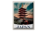 Blechschild Reise 30x40cm Japan Asien traditionelles...