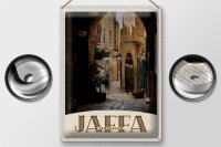Blechschild Reise 30x40cm Jaffa Jerusalem Israel Stadt Weg
