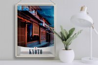 Blechschild Reise 30x40cm Kyoto Japan Asien Stadt Urlaub