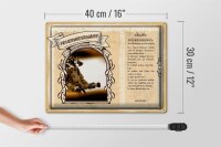 Blechschild Berufe 40x30cm Feuerwehrmann Lebensretter Feuer