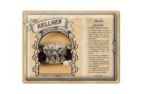 Blechschild Berufe 40x30cm Kellner Getränke Speisen Service