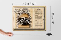 Blechschild Berufe 40x30cm Kellnerin Trinkgeld Service Gäste