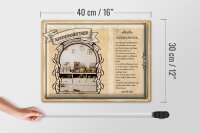 Blechschild Berufe 40x30cm Kindergärtner lebensfroher Lehrer