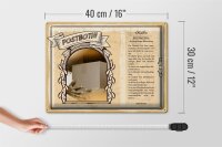 Blechschild Berufe 40x30cm Postbotin Orientierungssinn Gebiet