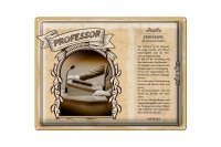Blechschild Berufe 40x30cm Professor Optimist Wissen Mensch