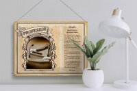 Blechschild Berufe 40x30cm Professor Optimist Wissen Mensch