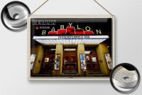 Blechschild Städte Berlin Deutschland Babylon Kino 40x30cm