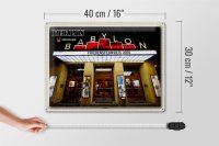 Blechschild Städte Berlin Deutschland Babylon Kino 40x30cm