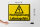Blechschild Warnschild 40x30cm Hochspannung Lebensgefahr