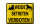 Blechschild Warnschild 40x30cm Weide Betreten verboten