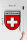 Blechschild Flagge 30x40cm Switzerland Schweiz Wappen
