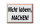 Blechschild Spruch 40x30cm Nicht labern machen