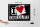 Blechschild Spruch 40x30cm I Love Chocolate (Herz)