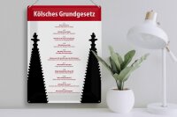 Blechschild Spruch 30x40cm Kölsches Grundgesetz