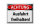 Blechschild Hinweis 40x30cm Achtung Ausfahrt freihalten