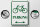 Blechschild Hinweis 30x40cm Fahrrad Parking weiß- grünes