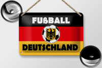 Blechschild Spruch 18x12cm Fußball Deutschland