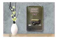 Blechschild Spruch 12x18cm Hänger parking only Wanddeko