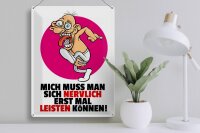 Blechschild Spruch 30x40cm Mich nervlich leisten können