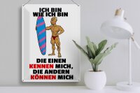 Blechschild Spruch 30x40cm einen kennen mich anderen können mich