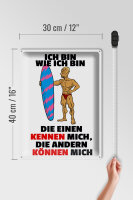 Blechschild Spruch 30x40cm einen kennen mich anderen können mich