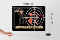 Blechschild Essen 40x30cm Auftragsgriller Fleisch