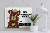 Blechschild Spruch 30x40cm ich schnarche nicht ich schnurre