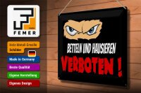 Blechschild Hinweis 40x30cm Betteln und Hausieren verboten