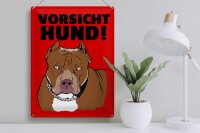 Blechschild Hinweis 30x40cm Vorsicht Hund