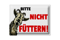 Blechschild Hinweis 30x40cm Tiere bitte nicht...
