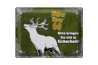 Blechschild Jäger 40x30cm über 60 bringen Sie sich in