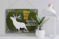 Blechschild Jäger 40x30cm über 60 bringen Sie sich in