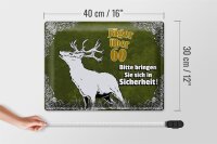 Blechschild Jäger 40x30cm über 60 bringen Sie sich in