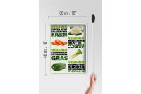 Blechschild Spruch 30x40cm Veganer furzen nicht sterben