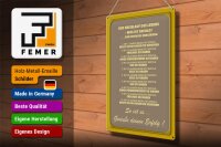 Blechschild Spruch 30x40cm Kreislauf des Lebens was Erfolg