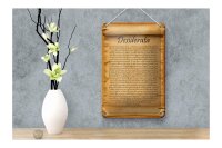 Blechschild Spruch 12x18cm Desiderata Gedicht Englisch