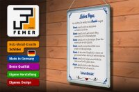 Blechschild Spruch 30x40cm lieber Papa Ich hab dich lieb
