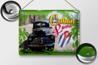Blechschild Cuban 40x30cm Love Auto Fingerabdruck