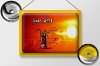 Blechschild Cuba 40x30cm Libre Sonne Cocktail