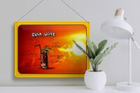 Blechschild Cuba 40x30cm Libre Sonne Cocktail
