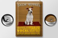 Blechschild Spruch 30x40cm Jack Russel Hund charming