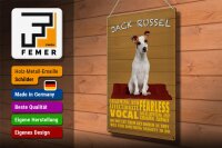 Blechschild Spruch 30x40cm Jack Russel Hund charming