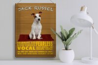 Blechschild Spruch 30x40cm Jack Russel Hund charming