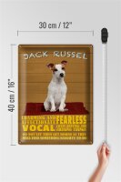 Blechschild Spruch 30x40cm Jack Russel Hund charming